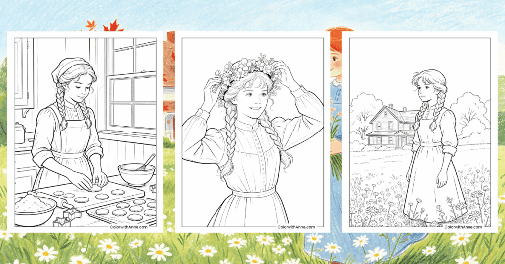 Anne of Green Gables Coloring Pages Banner