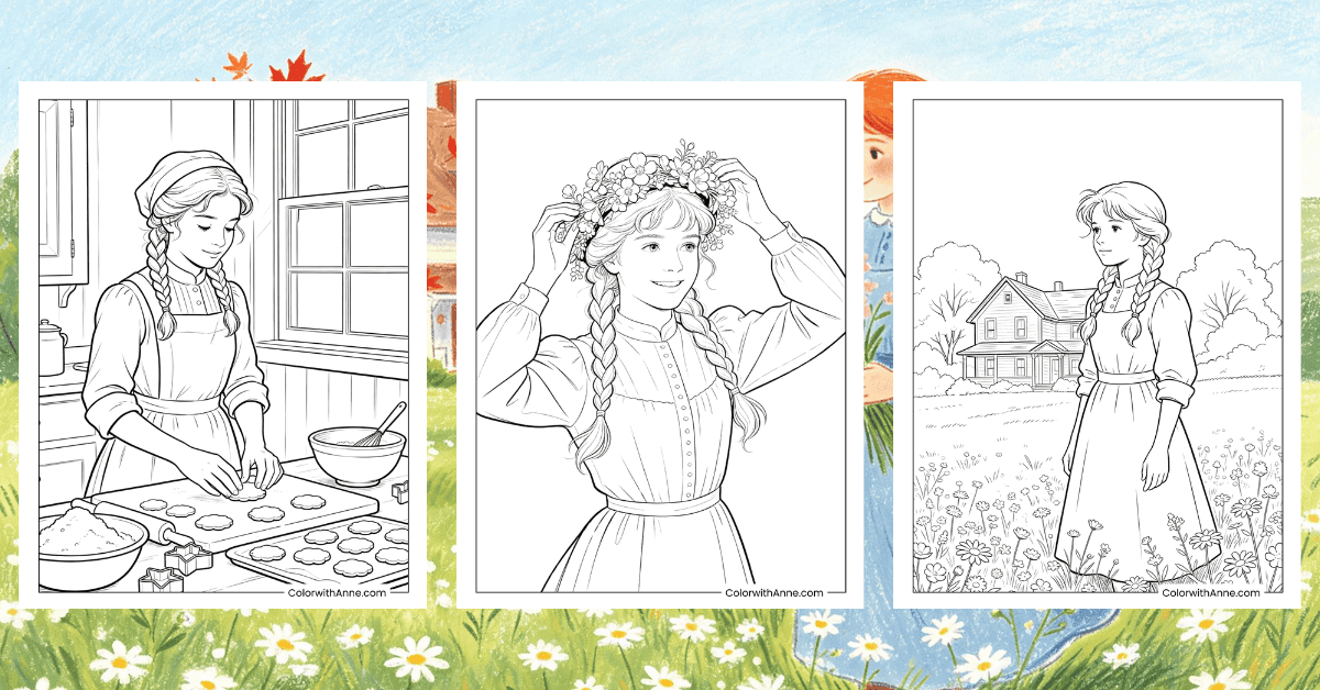 Anne of Green Gables Coloring Pages Banner