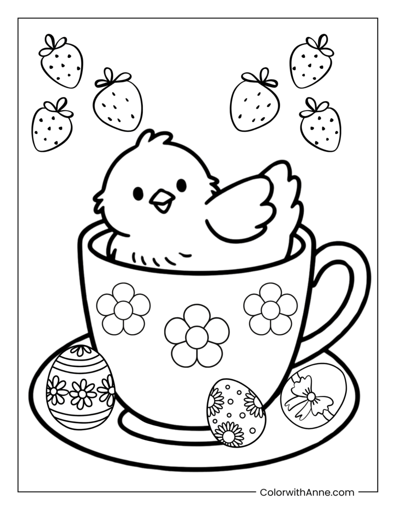 Baby Chick in a Teacup