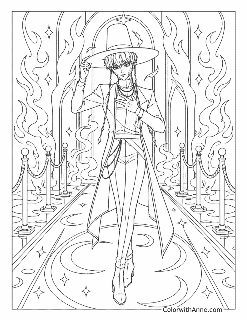 Baby Saja Demon Runway Coloring Page