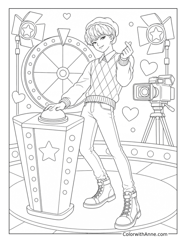 Baby Saja's Variety Show Fun Coloring Page