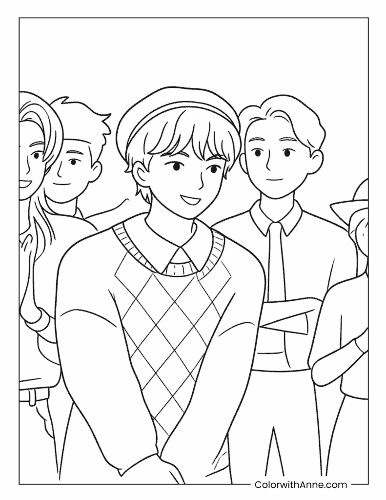 Baby with the Saja Boys Coloring Page
