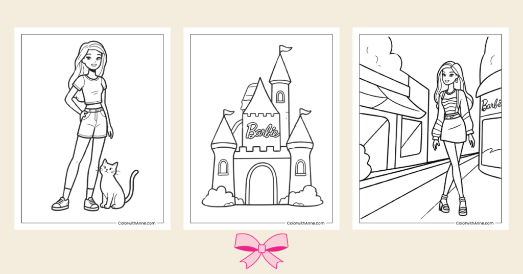 Barbie Coloring Pages - Banner
