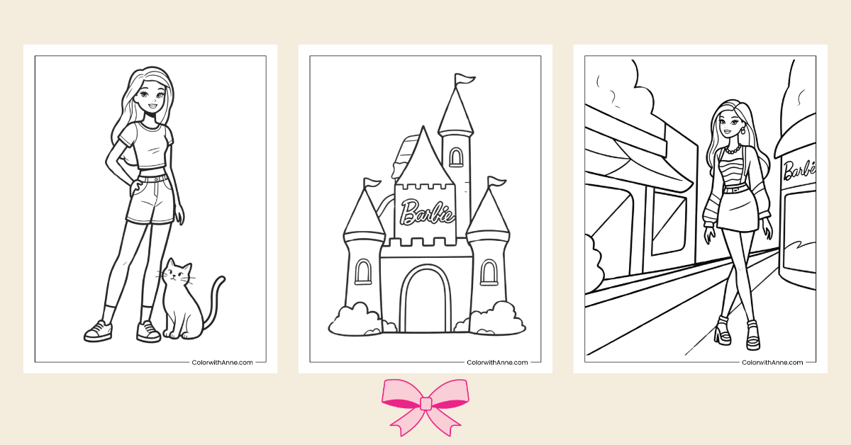 Barbie Coloring Pages - Banner