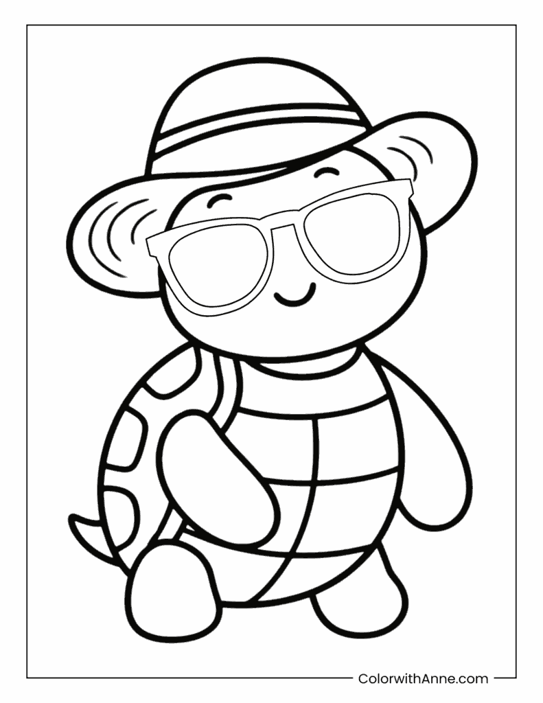 20 Turtle Coloring Pages (Free PDF Printables)