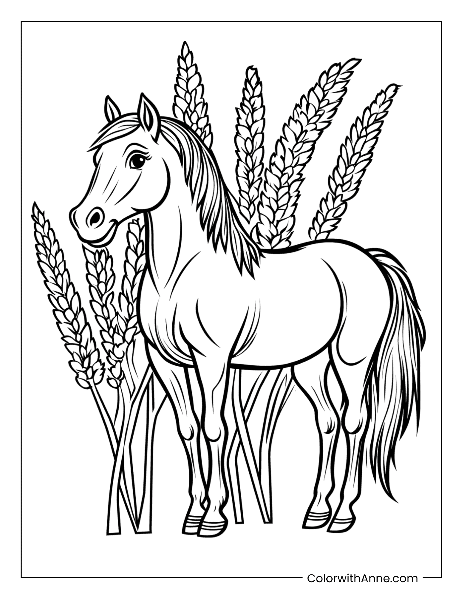 20 Horse Coloring Pages (Free PDF Printables)