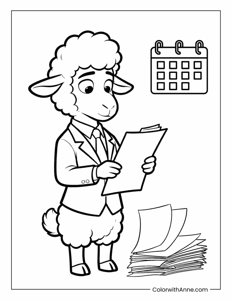 Bellwether Zootopia Coloring Page