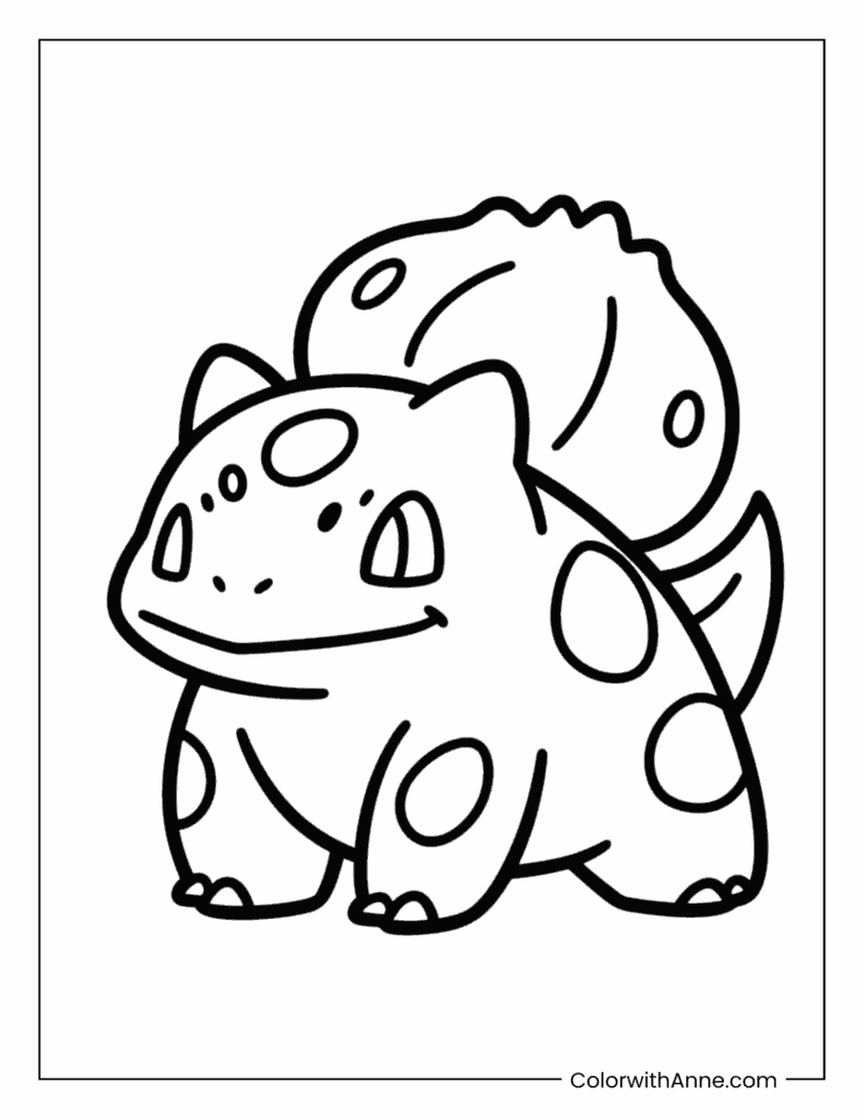 Bulbasaur Pokemon Coloring Page