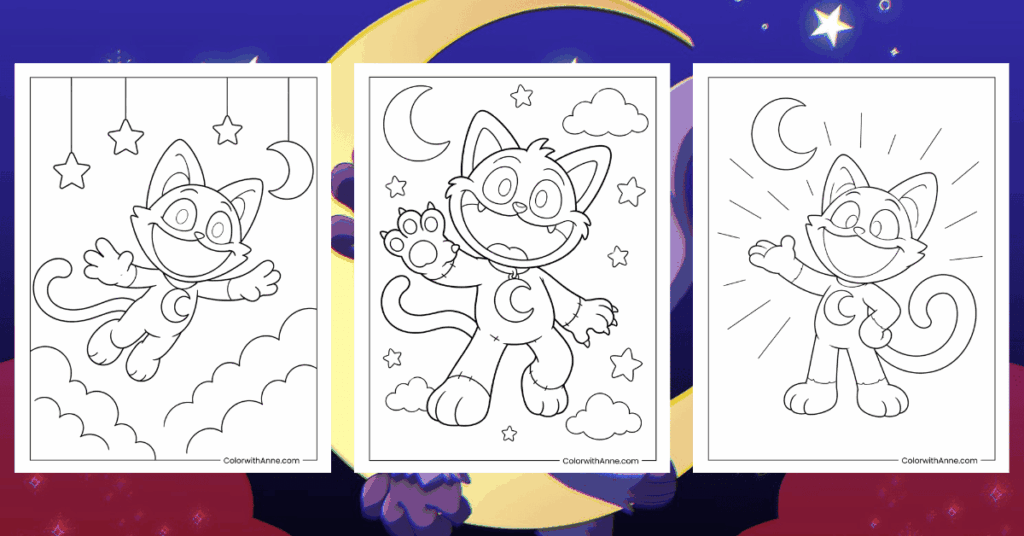 CatNap Coloring Pages Banner