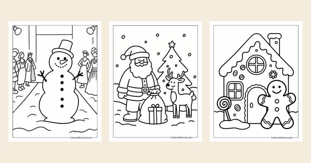 Christmas Coloring Pages Banner