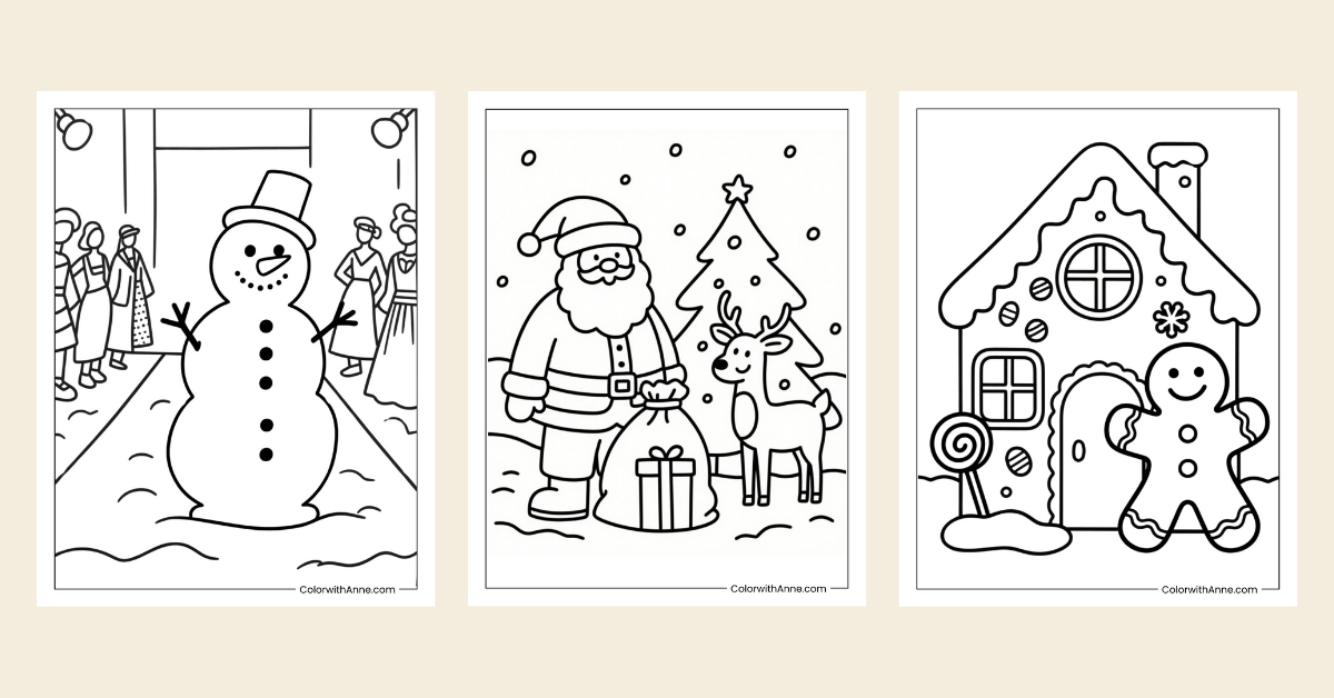 Christmas Coloring Pages Banner