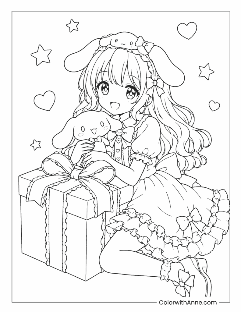 Cinnamoroll Anime Girl’s Sweet Birthday Gift Surprise