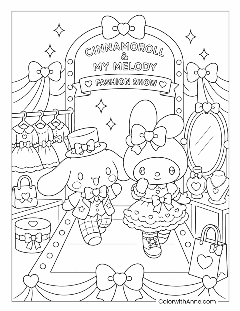 Cinnamoroll and My Melody’s Sparkling Fashion Show Celebration