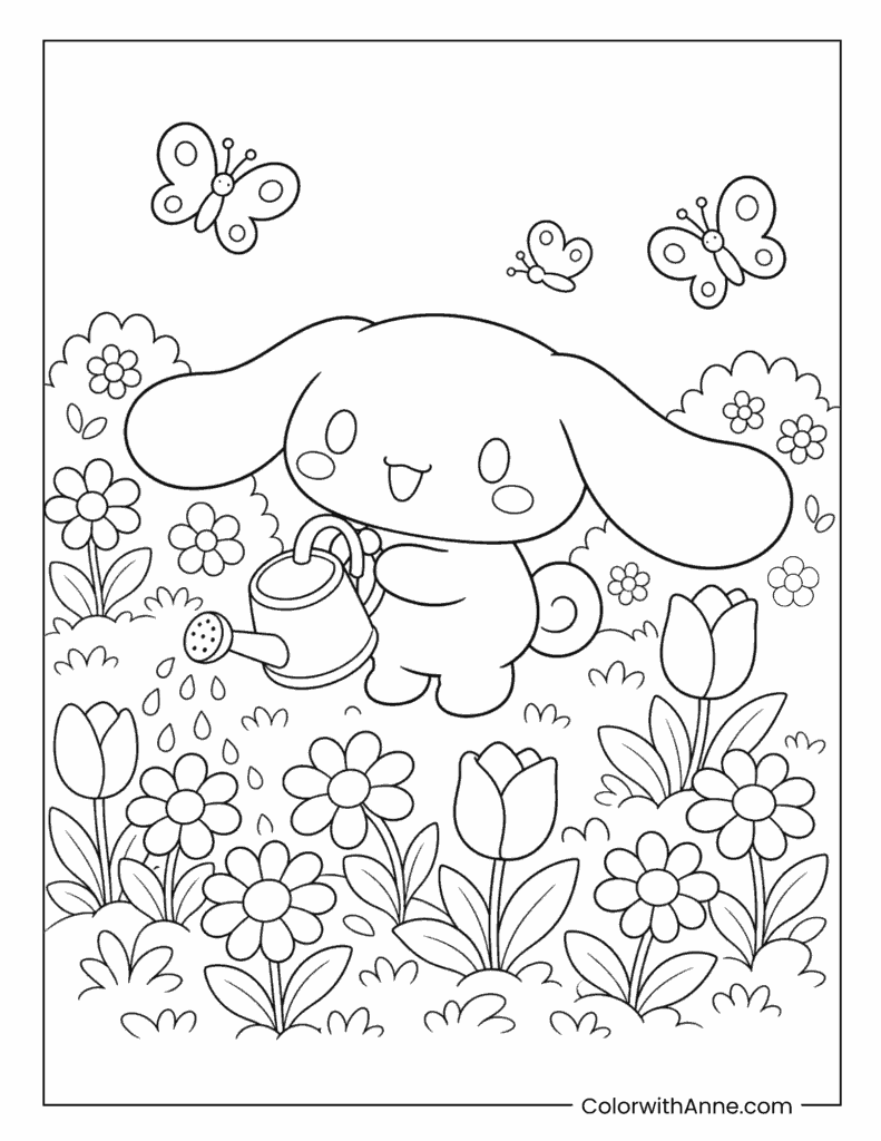 Cinnamoroll’s Happy Spring Flower-Watering Garden Adventure