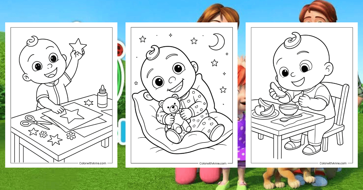 CoComelon Coloring Pages Banner