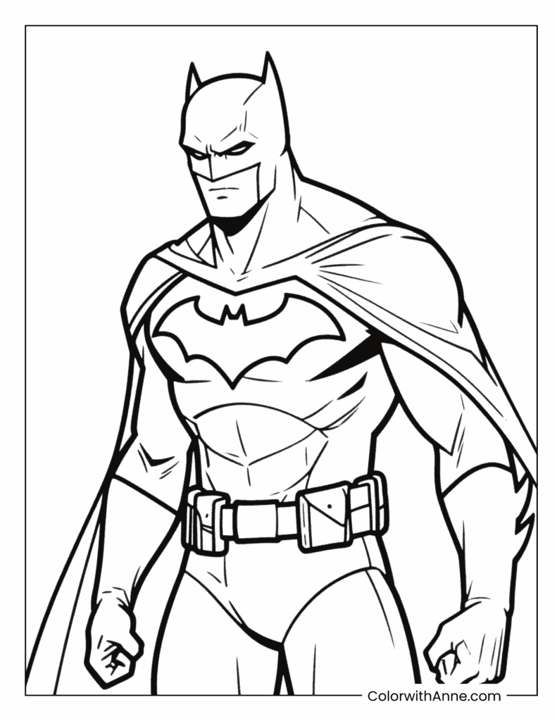 Cool Batman Coloring Page