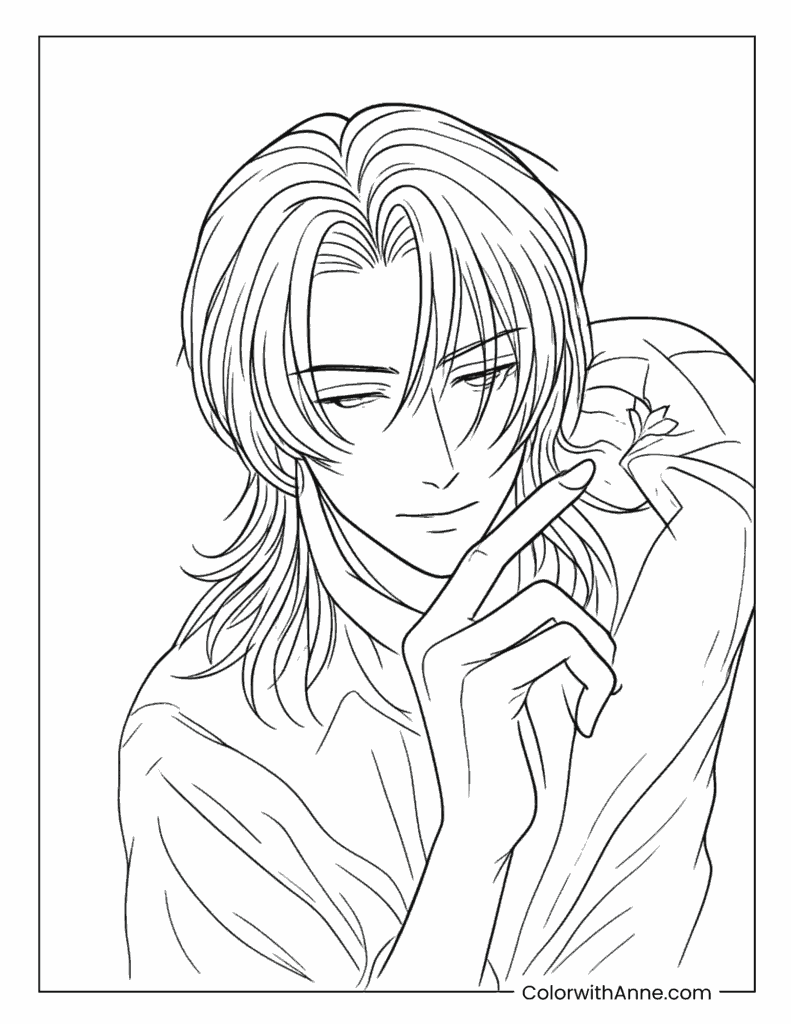 Cool Romance Saja Coloring Page