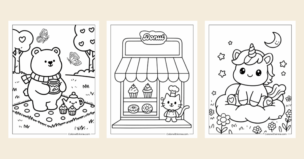 Cute Coloring Pages Banner