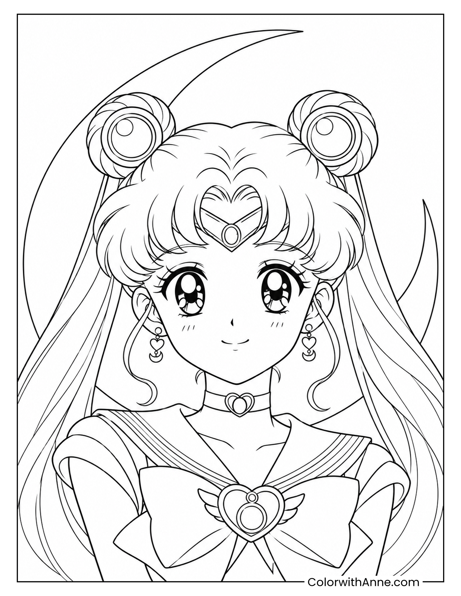 Sailor Moon Coloring Pages (Free PDF Printables) - ColorwithAnne