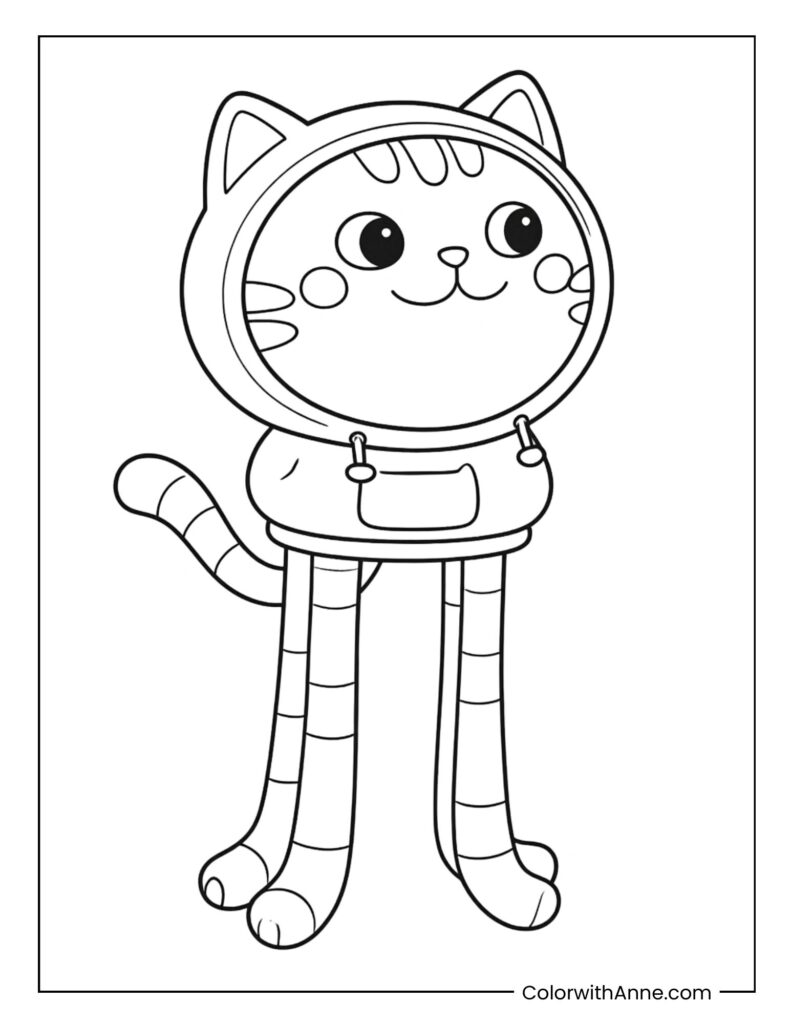 DJ Catnip Coloring Page