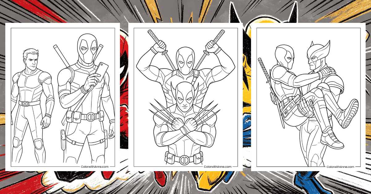 Deadpool & Wolverine Coloring Pages Banner