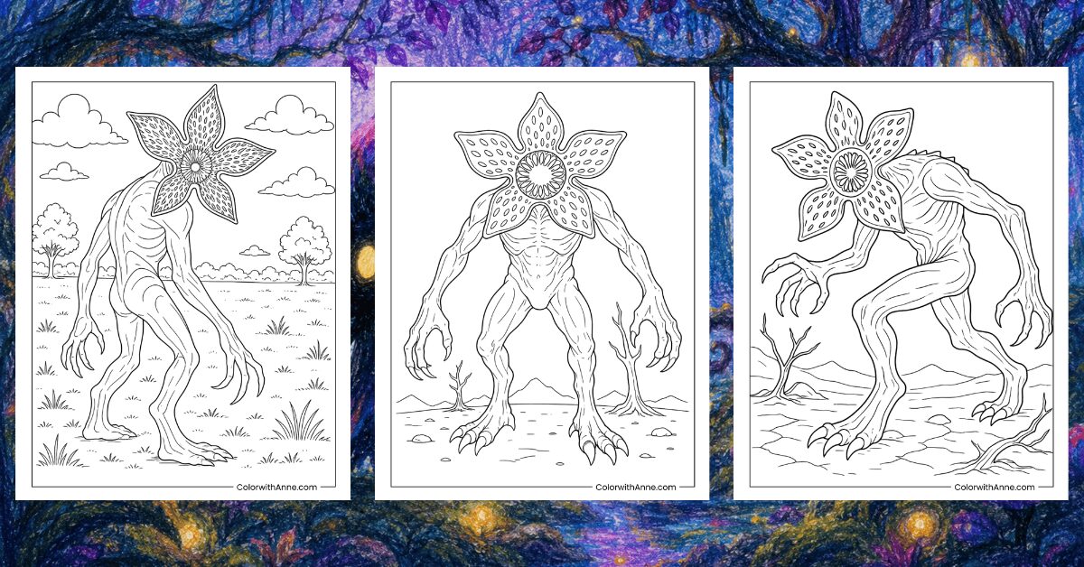 Demogorgon Coloring Pages Banner