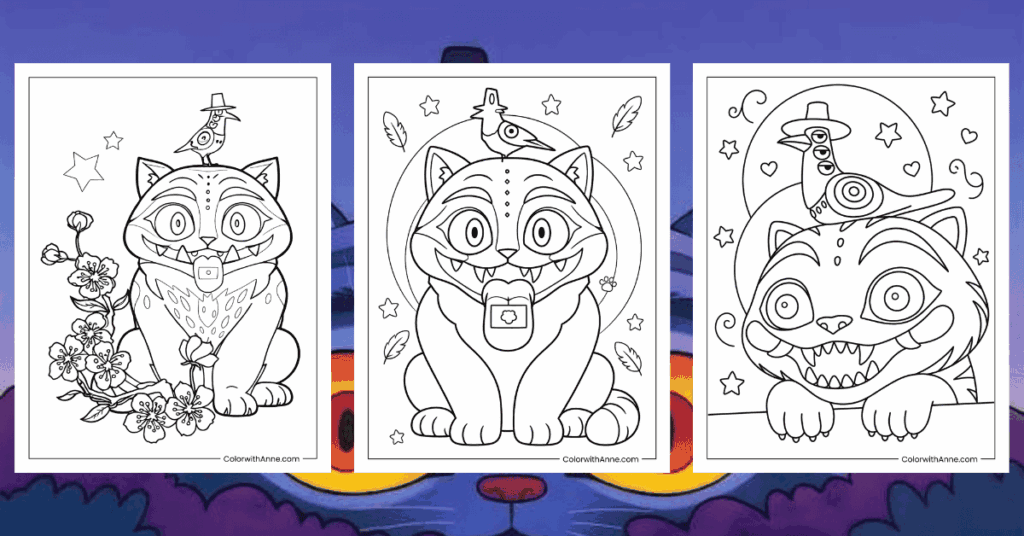 Derpy Tiger Coloring Pages Banner
