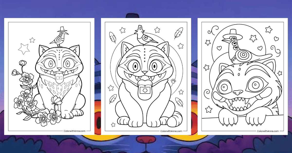 Derpy Tiger Coloring Pages Banner