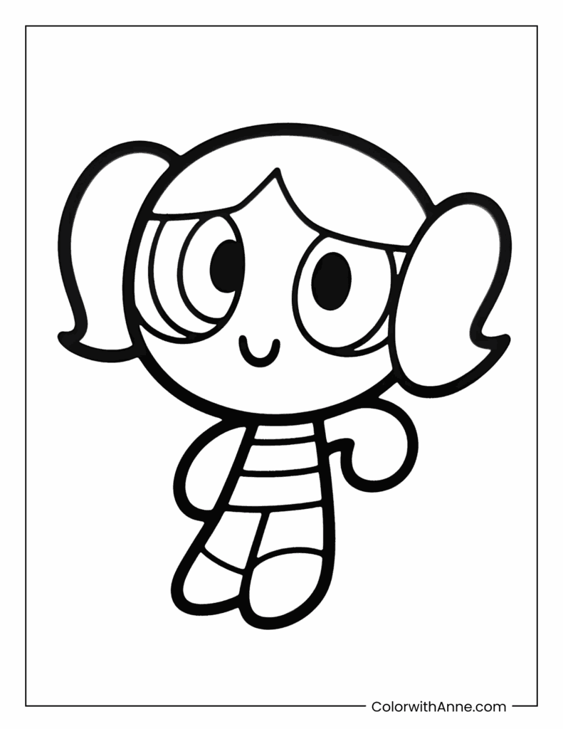 Easy Bubbles Coloring Page