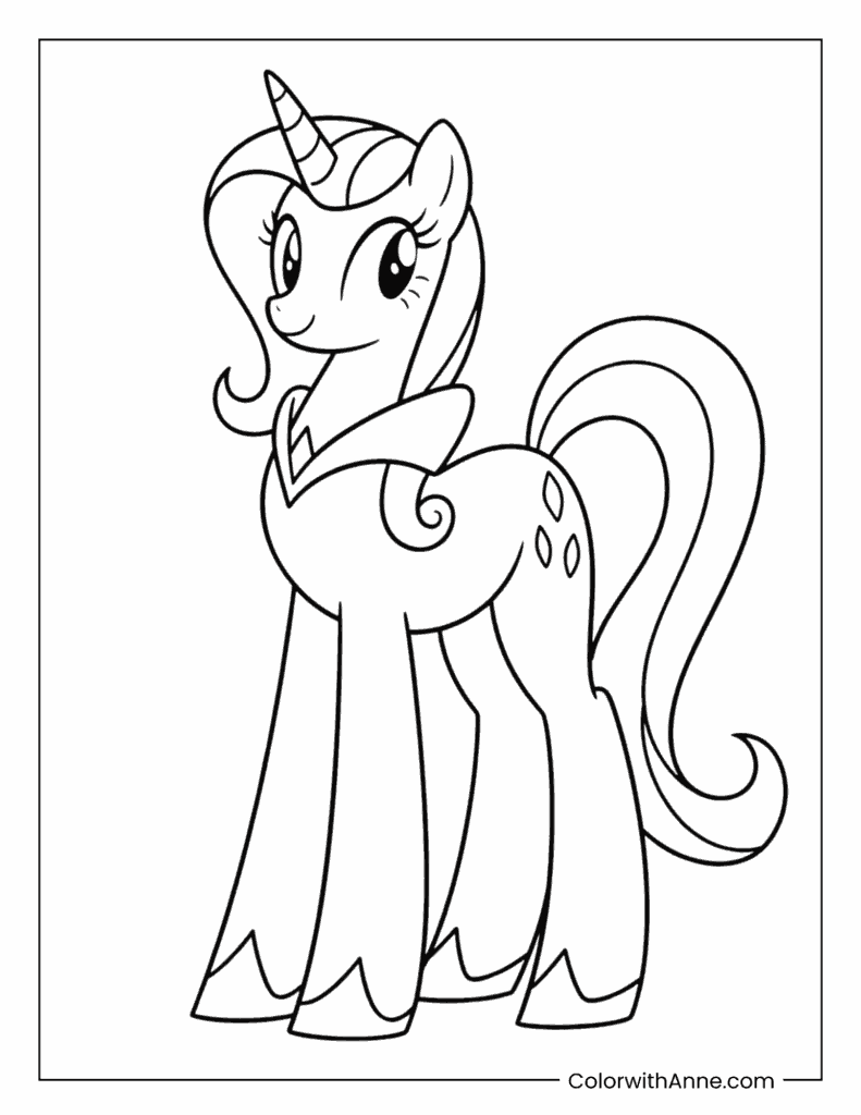 Easy My Little Pony Coloring Page