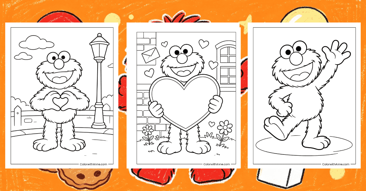 Elmo Coloring Pages Banner