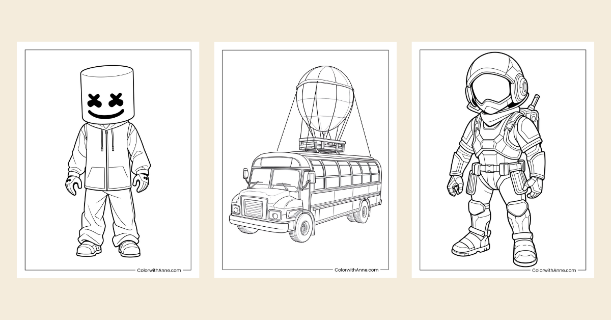 Fortnite Coloring Pages Banner