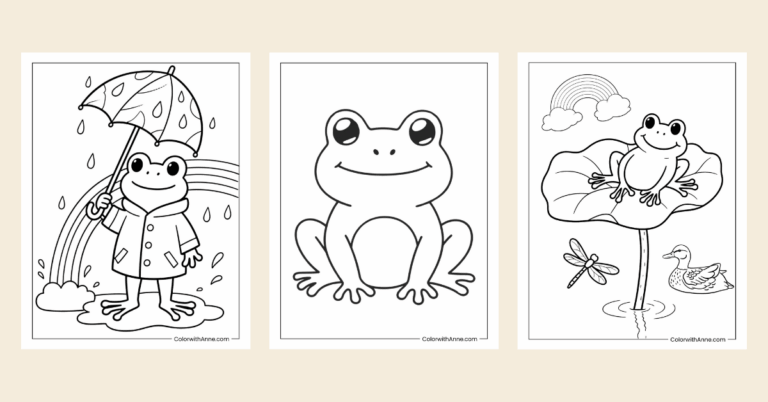 Nature Coloring Pages (Free PDF Printables) - ColorwithAnne