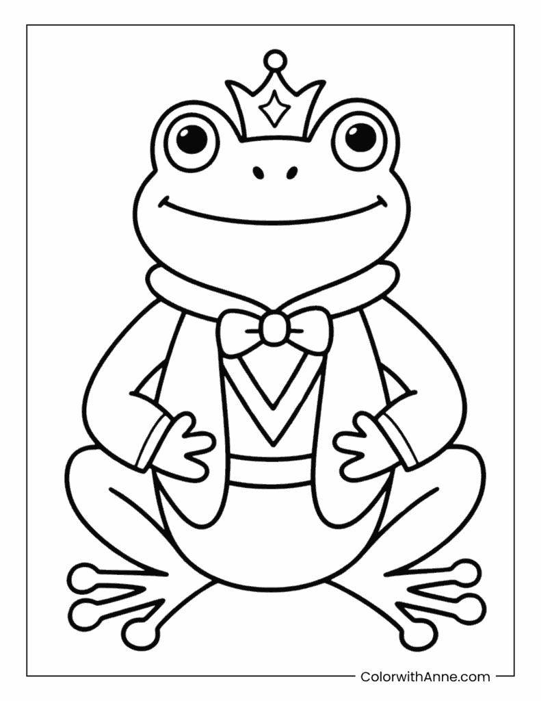 Frog Prince Coloring Page