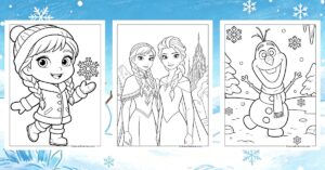 Frozen Coloring Pages Banner