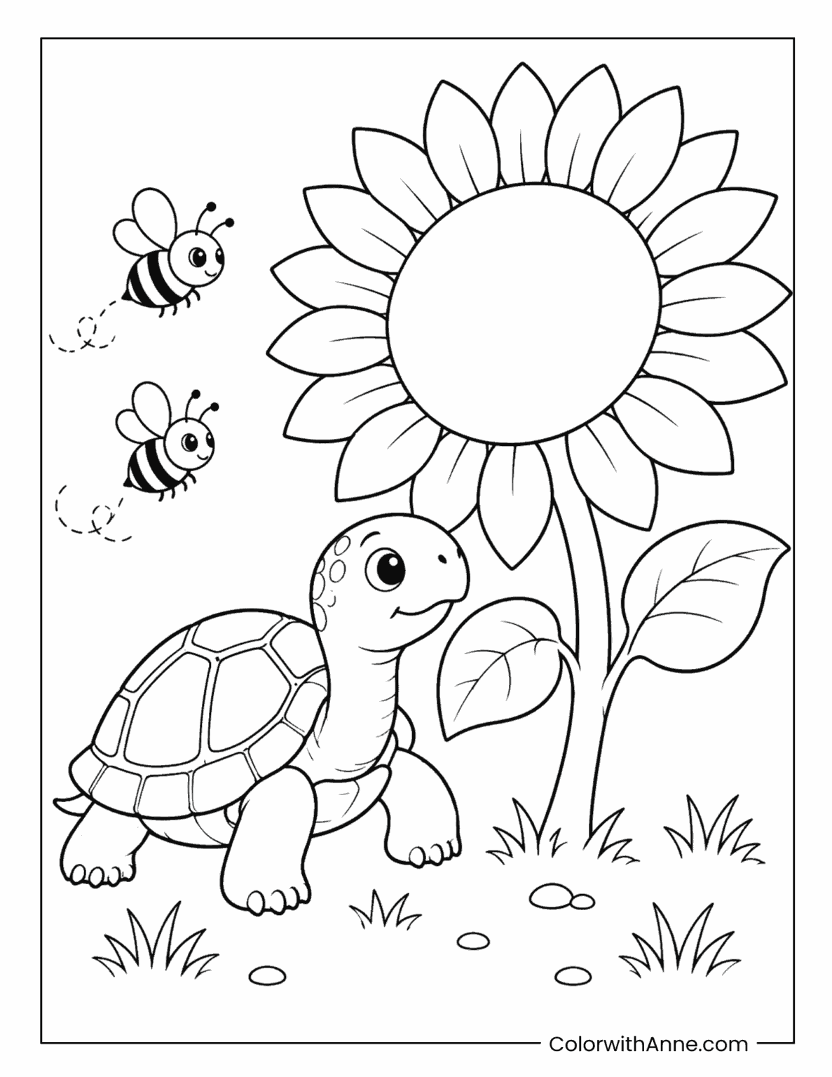 26 Turtle Coloring Pages (Free PDF Printables)