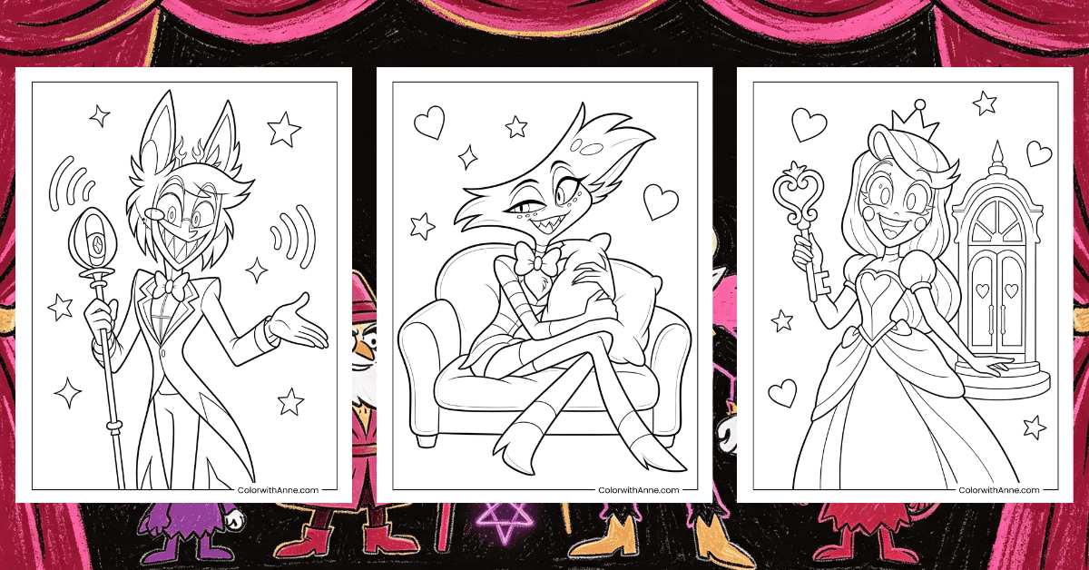 Hazbin Hotel Coloring Pages Banner