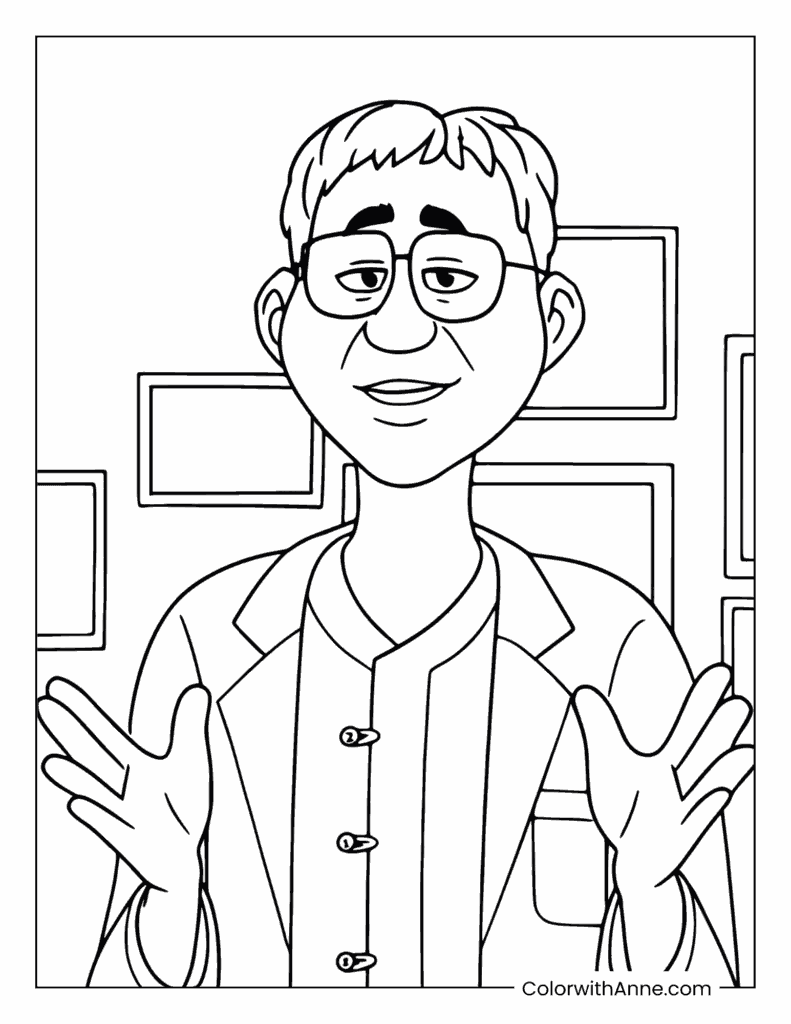 Healer Han KPop Demon Hunters Coloring Page