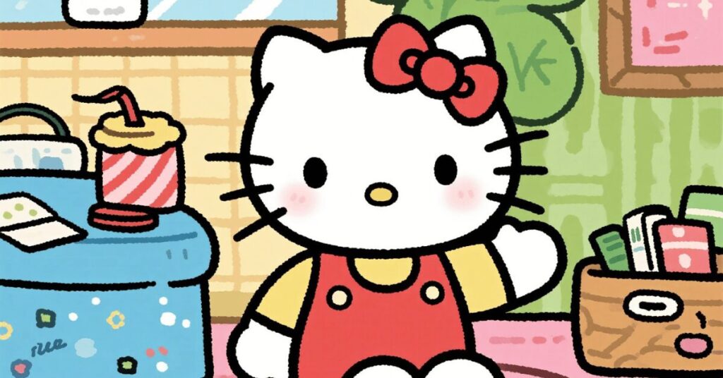Hello Kitty Coloring Pages Banner