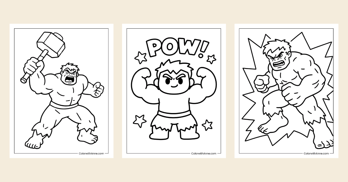 Hulk Coloring Pages Banner