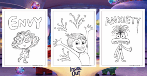 Inside Out 2 Coloring Pages Banner