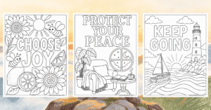 Inspirational Coloring Pages (Free PDF Printables)