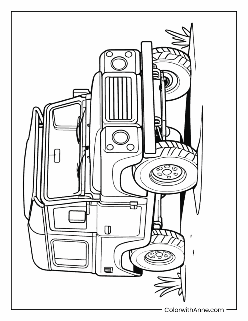 Jeep Off-Road Coloring Page