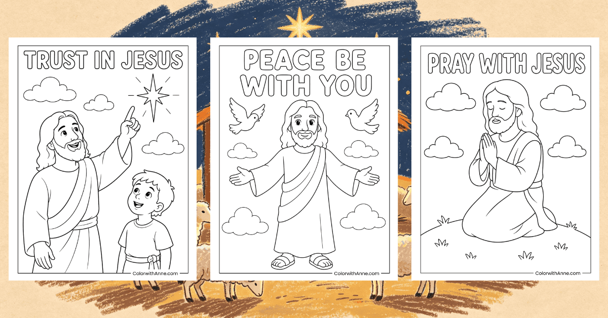 Jesus Coloring Pages Banner