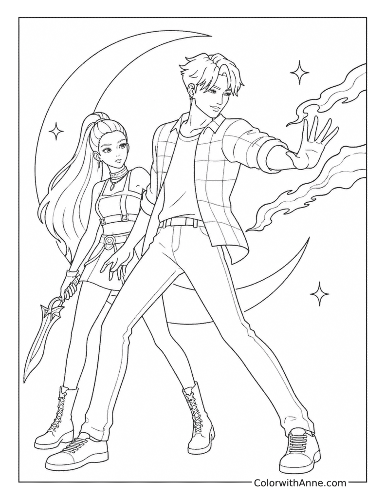 Jinu Shields Rumi from Magic Coloring Page