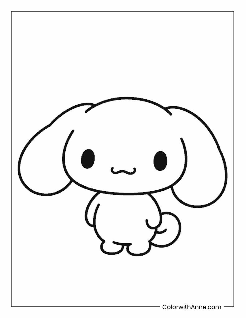 Kawaii Cinnamoroll Coloring Page