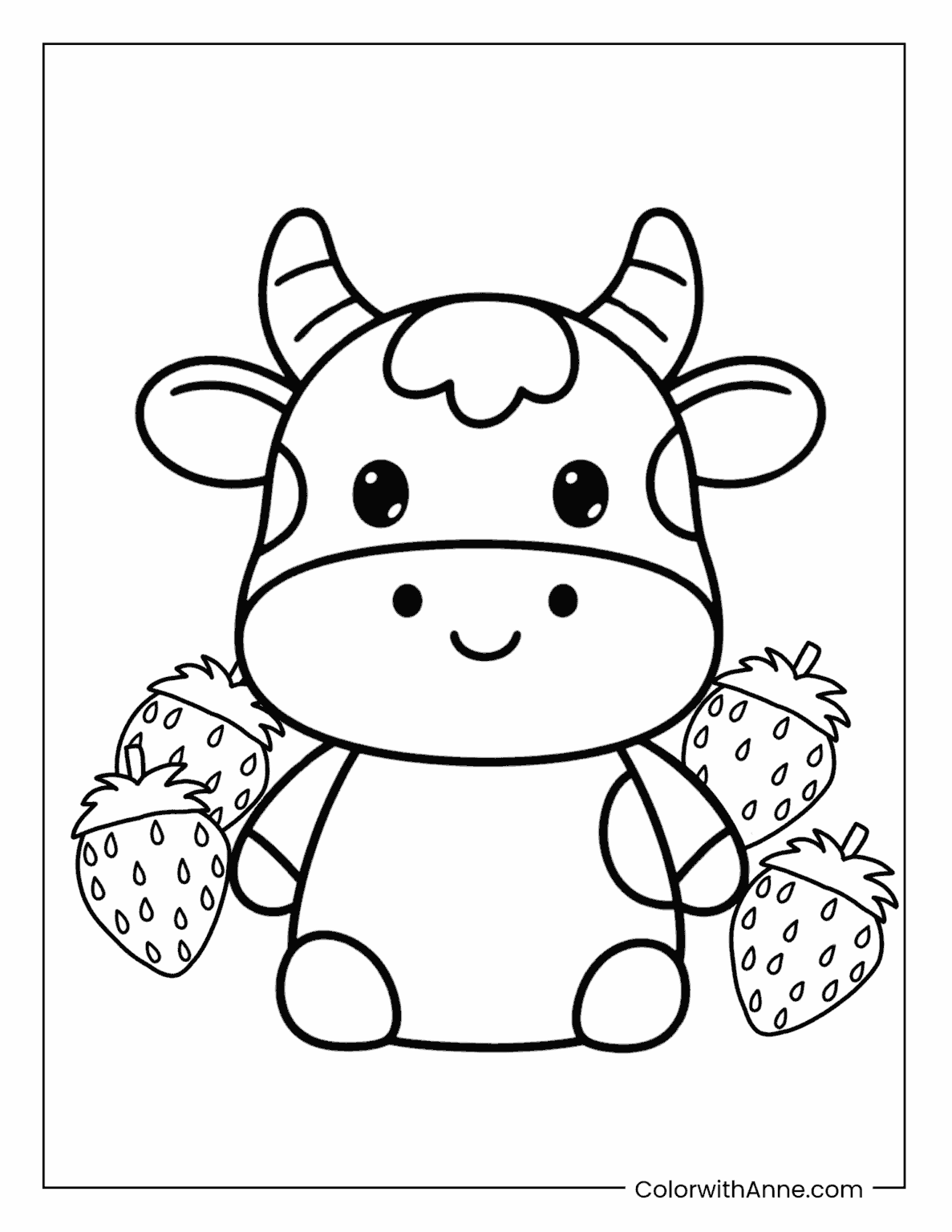 20 Cow Coloring Pages (Free PDF Printables)