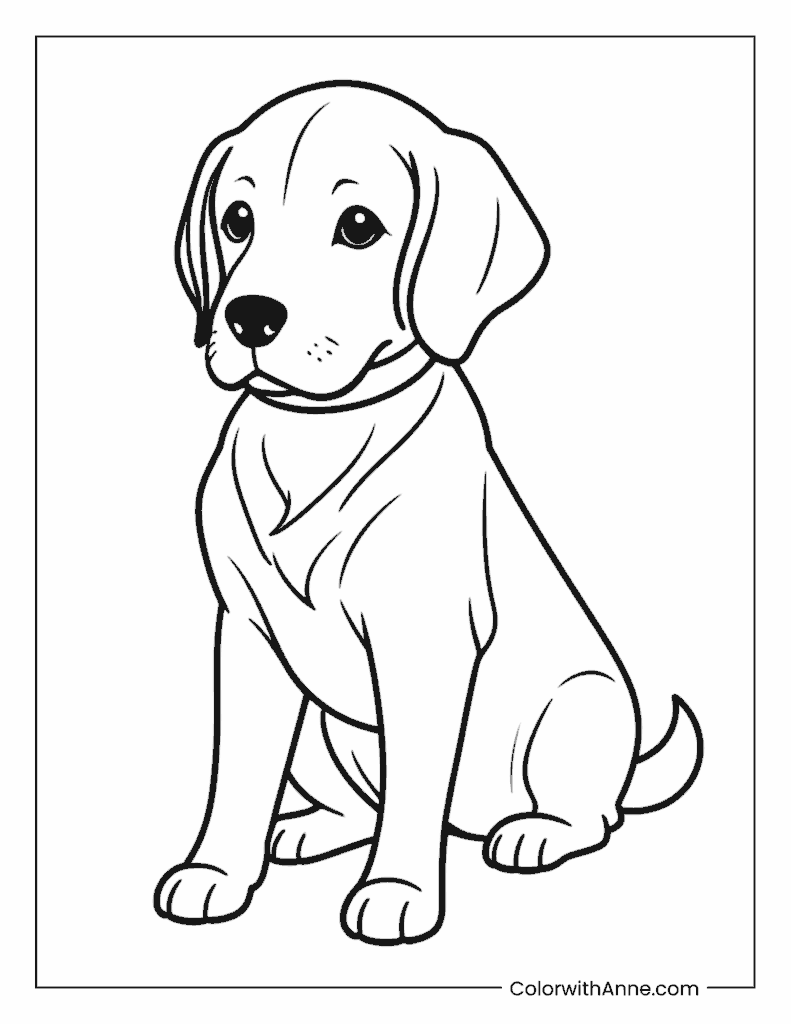 Labrador Retriever Coloring Page