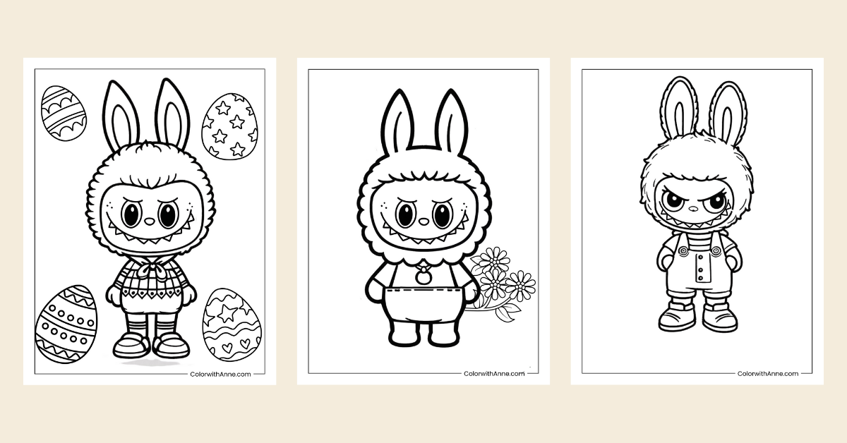 Labubu Coloring Pages - Banner