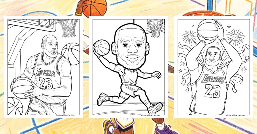 LeBron James Coloring Pages Banner